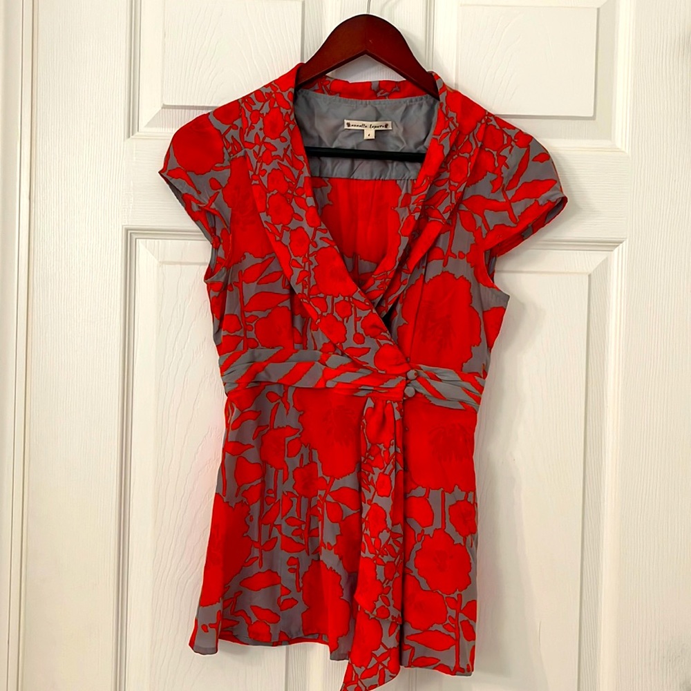 Nanette Lapore silk blouse size 4